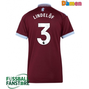 Aston Villa Victor Lindelof #3 Replik Heimtrikot Damen 2026-27 Kurzarm